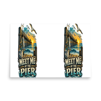 Meet Me at the Pier Matte Poster product mockup 5