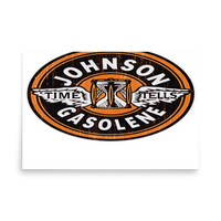 Johnson Gas Vintage Gas and Oil Matte Poster — 24 × 36, front view