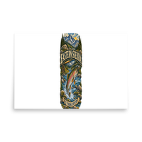 Eastern Sierra Fly Fishing Enamel Matte Poster product mockup 5