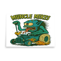 Hot Rods and Monsters 002 Matte Poster — 24 × 36, front view