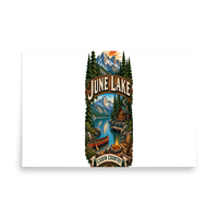 June Lake Cabin Matte Poster product mockup 5