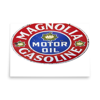 Magnolia Oil and Gas Vintage Matte Poster — 24 × 36, front view