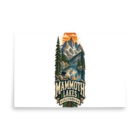 Mammoth Lakes Matte Poster product mockup 5