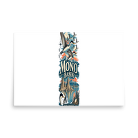 Mono Basin California Enamel Matte Poster product mockup 5