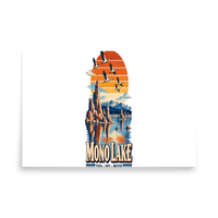 Mono Lake Matte Poster product mockup 5
