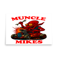 Muncle Mikes Hot Rod and Rat Rod Shirt Mayhem! Monster Rods! (020) Matte Poster product mockup 5