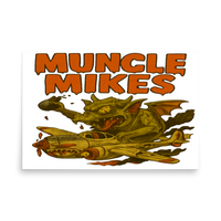 Monster Mugs 013 Hot Rod Coffee Mug — Muncle Mikes Matte Poster product mockup 5