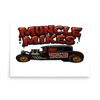 Muncle Mikes Hot Rod and Rat Rod Shirt Mayhem! 553 Matte Poster product mockup 5