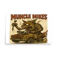 Muncle Mikes Hot Rod and Rat Rod Shirt Mayhem! Monster Rods! (008) Matte Poster product mockup 5