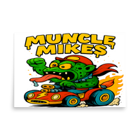 Muncle Mikes Hot Rod and Rat Rod Shirt Mayhem! Monster Rods! (017) Matte Poster product mockup 5