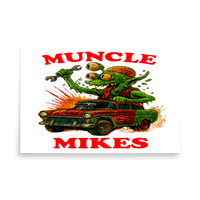 Muncle Mikes Hot Rod and Rat Rod Shirt Mayhem! Monster Rods! (021) Matte Poster product mockup 5