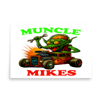 Muncle Mikes Hot Rod and Rat Rod Shirt Mayhem! Monster Rods! (023) Matte Poster product mockup 5