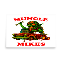 Muncle Mikes Hot Rod and Rat Rod Shirt Mayhem! Monster Rods! (024) Matte Poster product mockup 5