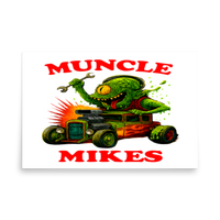 Muncle Mikes Hot Rod and Rat Rod Shirt Mayhem! Monster Rods! (025) Matte Poster product mockup 5