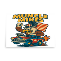 Muncle Mikes Hot Rod and Rat Rod Shirt Mayhem! Monster Rods! (027) Matte Poster product mockup 5