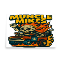 Muncle Mikes Hot Rod and Rat Rod Shirt Mayhem! Monster Rods! (028) Matte Poster product mockup 5