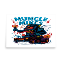Muncle Mikes Hot Rod and Rat Rod Shirt Mayhem! Monster Rods! (032) Matte Poster product mockup 5