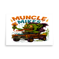 Muncle Mikes Hot Rod and Rat Rod Shirt Mayhem! Monster Rods! (033) Matte Poster product mockup 5