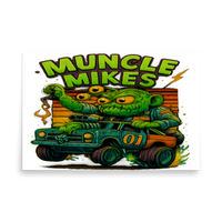 Muncle Mikes Hot Rod and Rat Rod Shirt Mayhem! Monster Rods! (035) Matte Poster product mockup 5