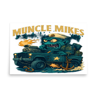 Muncle Mikes Hot Rod and Rat Rod Shirt Mayhem! Monster Rods! (041) Matte Poster product mockup 5