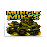 Muncle Mikes Hot Rod and Rat Rod Shirt Mayhem! Monster Rods! (039) Matte Poster product mockup 5