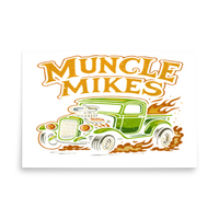 Muncle Mikes Hot Rod and Rat Rod Shirt Mayhem! Rat Rod Truck Shirt (002) Matte Poster product mockup 5