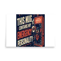 Retro Monster Matte Poster product mockup 5