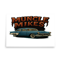 Muncle Mikes Hot Rod and Rat Rod Shirt Mayhem! Victoria Matte Poster product mockup 5