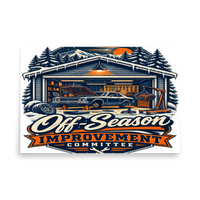 Off-Season Improvement Committee Matte Poster product mockup 5