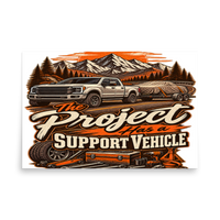 Project Support Vehicle Matte Poster product mockup 5