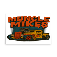 Rat Rod Truck 001 Oversized Sweatshirt — Muncle Mikes Matte Poster product mockup 5