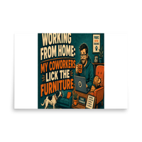 Remote Work Matte Poster product mockup 5