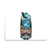 Topaz Lake California Matte Poster product mockup 5