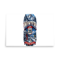 Winter Highway 395 Matte Poster product mockup 5