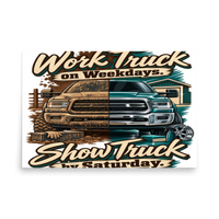 Work Truck Show Matte Poster product mockup 5
