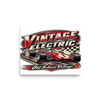 Vintage Electric Matte Poster product mockup 6