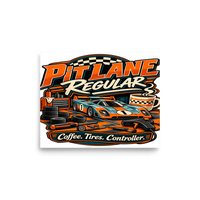 Pit Lane Regular Matte Poster product mockup 6