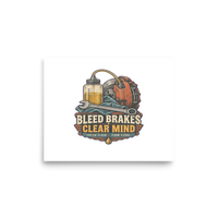 Bleed Brakes Clear Mind Matte Poster product mockup 6