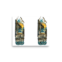 Meet Me at the Pier Matte Poster product mockup 6