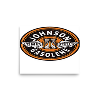 Johnson Gas Vintage Gas and Oil Matte Poster — 8 × 10, front view