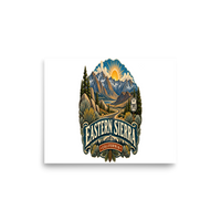 Eastern Sierra Scenic Enamel Matte Poster product mockup 6