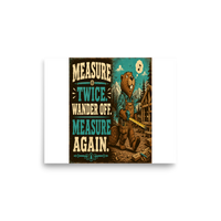 Funny Bear Cabin Matte Poster product mockup 6