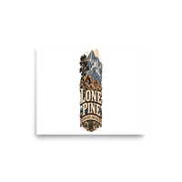 Lone Pine High Desert Enamel Matte Poster product mockup 6