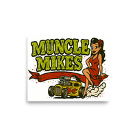 Monster Mugs 001 Hot Rod Coffee Mug — Muncle Mikes Matte Poster product mockup 6