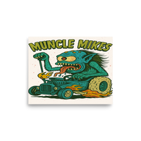 Monster Mugs 003 Hot Rod Coffee Mug — Muncle Mikes Matte Poster product mockup 6