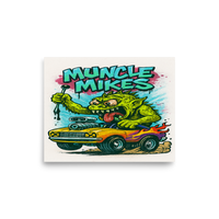 Monster Mugs 007 Hot Rod Coffee Mug — Muncle Mikes Matte Poster product mockup 6