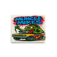 Monster Mugs 008 Hot Rod Coffee Mug — Muncle Mikes Matte Poster product mockup 6