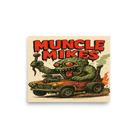 Monster Mugs 009 Hot Rod Coffee Mug — Muncle Mikes Matte Poster product mockup 6
