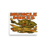 Monster Mugs 012 Hot Rod Coffee Mug — Muncle Mikes Matte Poster product mockup 6