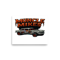 Muncle Mikes Hot Rod and Rat Rod Shirt Mayhem! Bombs Away Gasser Matte Poster product mockup 6